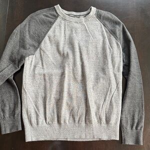 Banana Republic Charcoal and Light Gray Crewneck Sweater